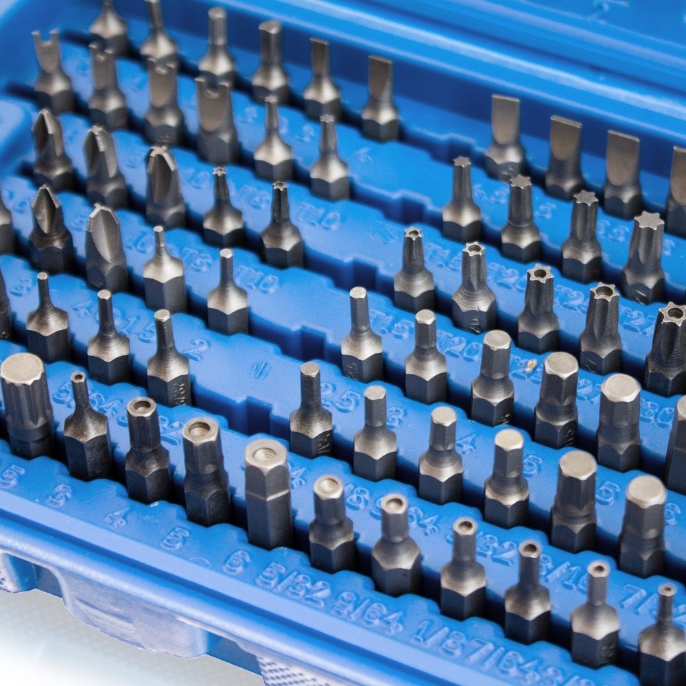 Sada bitů nářadí v kufříku TORX Klíče 100 dílů imbusy M13376